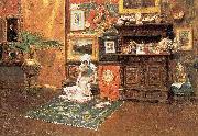 William Merritt Chase In the Studio oil painting reproduction
